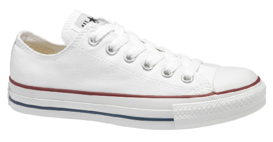 converse bianche basse nuove